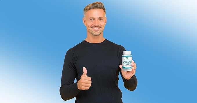 Best Earth Naturals Catalase Supplement 15,000 - Hair Supplements for Strong Hair - 60 Capsules (60-Day Supply)