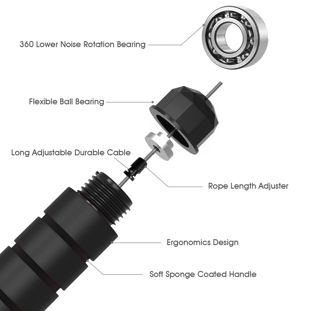 FITMYFAVO Jump Rope Cotton Adjustable Skipping Weighted jumprope for Women，Adult and Children Athletic Fitness Exercise Jumping Rope (Red)