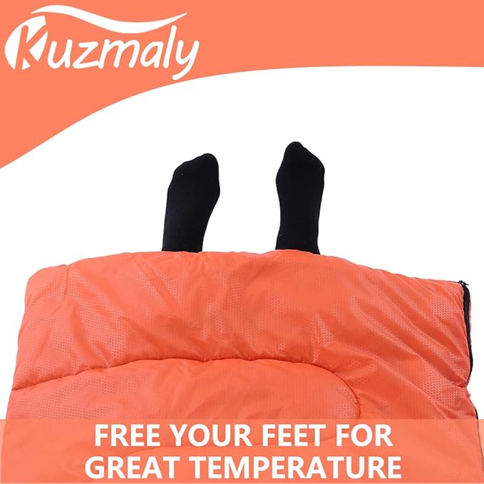 Camping Sleeping Bag 3 Seasons Lightweight &Waterproof with Compression Sack Camping Sleeping Bag Indoor & Outdoor for Adults & Kids