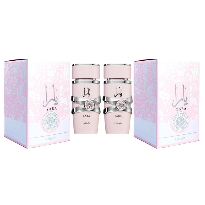 Yara Tous Eau de Parfum Spray for Women | 3.4 Oz | Pack of 4 | Lattafa
