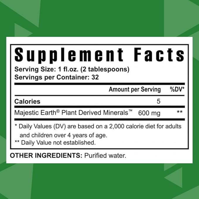 Youngevity Plant Derived Minerals Multi-Mineral Complex | Made from Humic Shale | Liquid Colloidal Form | 32 Servings (32 Fluid Oz (Pack of 1))