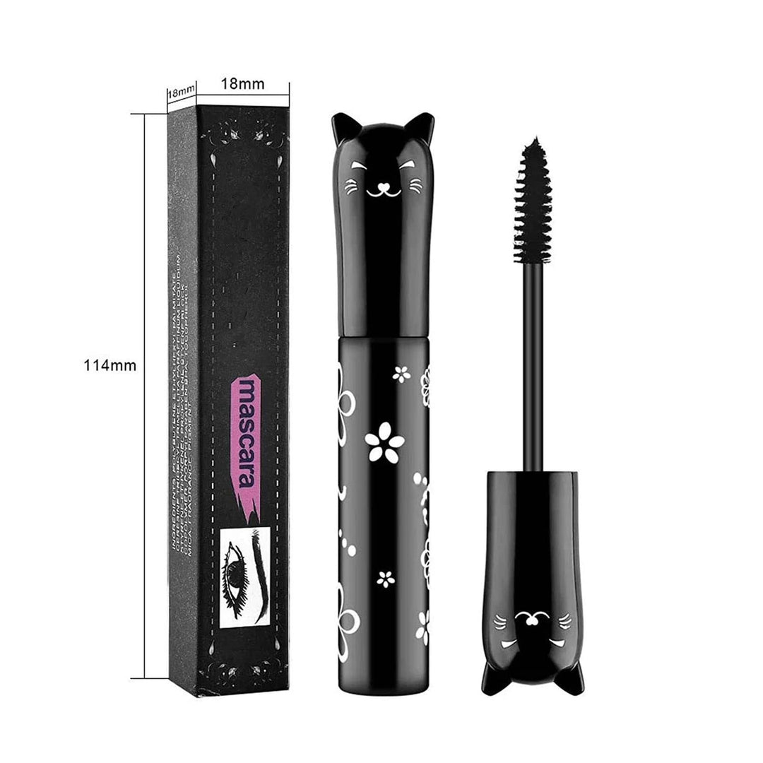 LGSZGDCN 2 PCS black Cat eye mascara Eyes Makeup Color Mascara Waterproof Fast Dry Eyelashes Curling Lengthening Makeup Eye Lengthening, Lifting, Curling