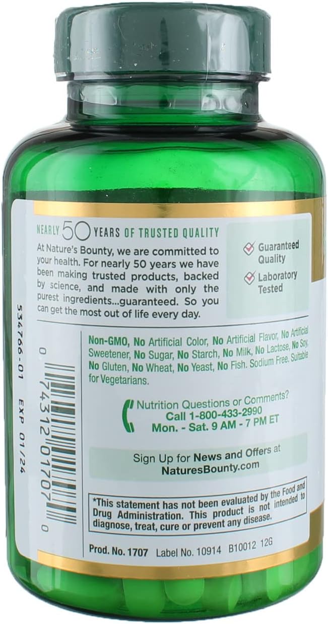 Nature's Bounty Vitamin C, 1000mg, 100 Caplets (Pack of 3)