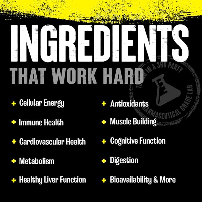 Animal Pak - Convenient All-in-One Vitamin & Supplement Powder - Zinc, Vitamins C, B, D, Amino Acids, Immune Support, Digestive Enzymes, and More - Daily Multivitamin for Women & Men - 60 Scoops