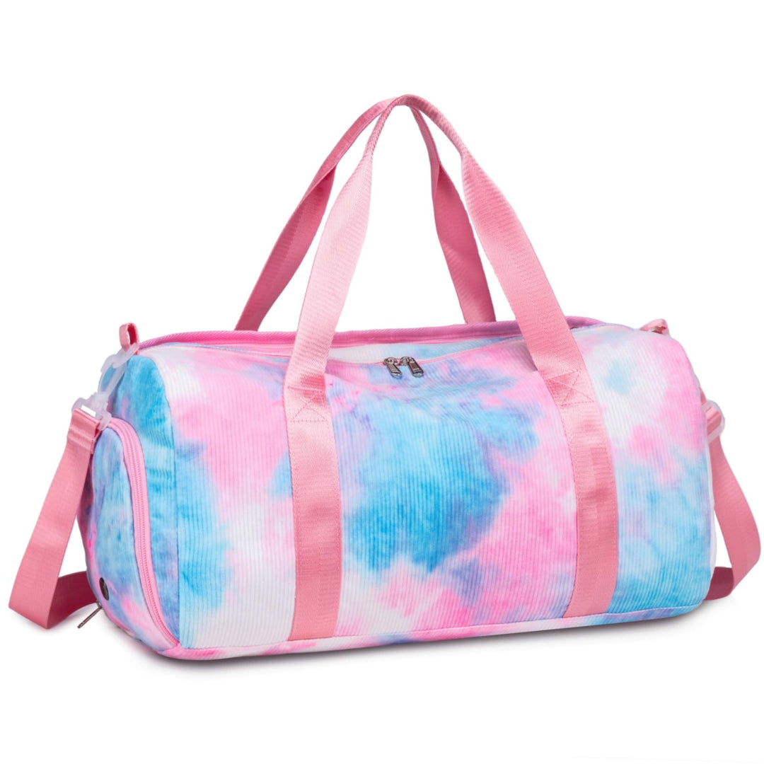 BLUBOON Duffle Bag Girls Kids Cute Gym Bag with Shoes Compartment & Wet Separation Waterproof Sports Overnight Travel Bag