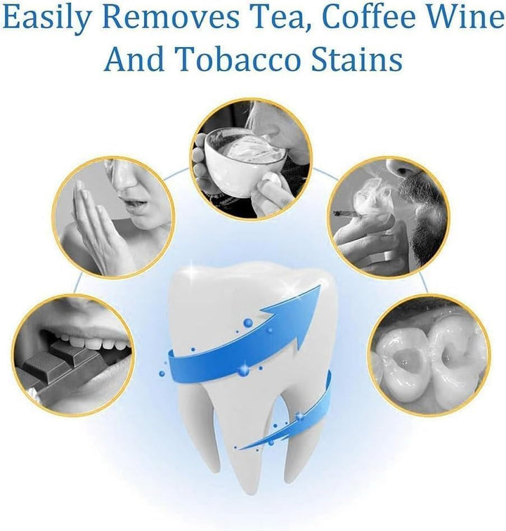 Magic Teeth Whitening Deluxe Powder, Stain Removal, Mint Flavor