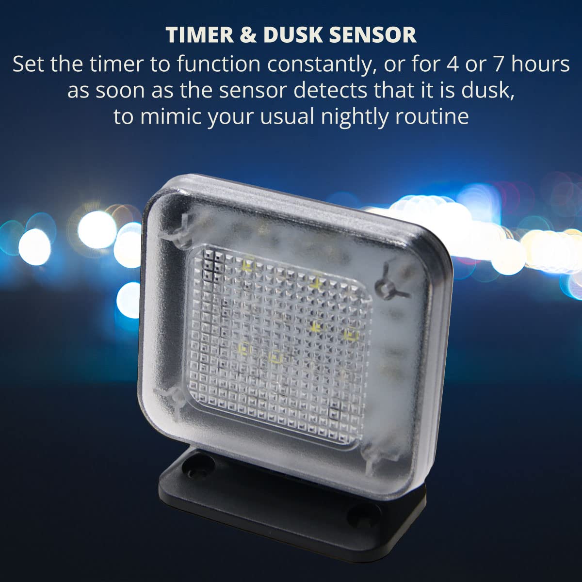 Ex-Pro Fake Dummy TV Simulator Eco Friendly Home Security Anti-Burglar and Theft Deterrent with LED Light Timer & Dusk Sensor