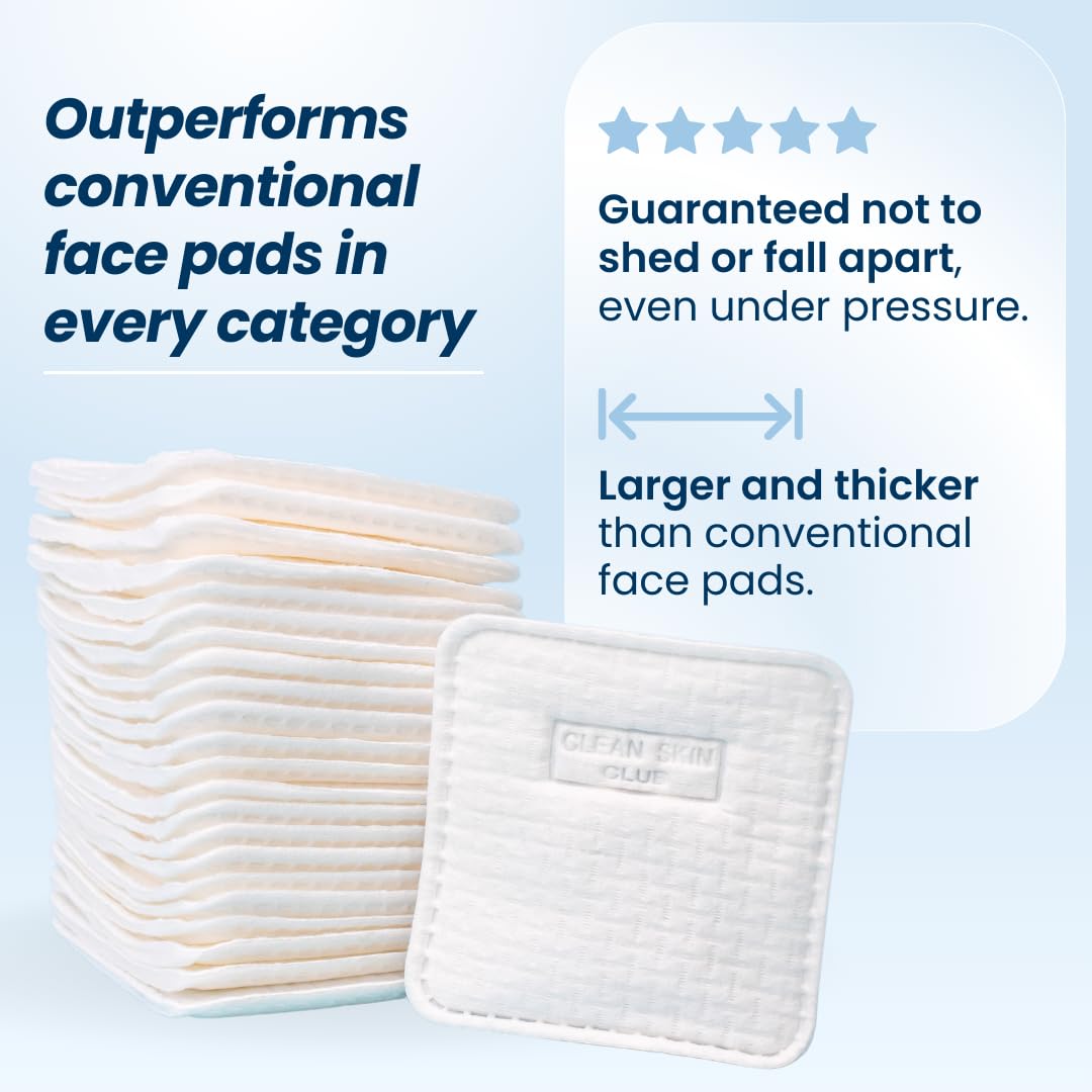 Clean Skin Club Clean² Pads 2.0 | Organic Cotton | Ultra Soft & Textured
