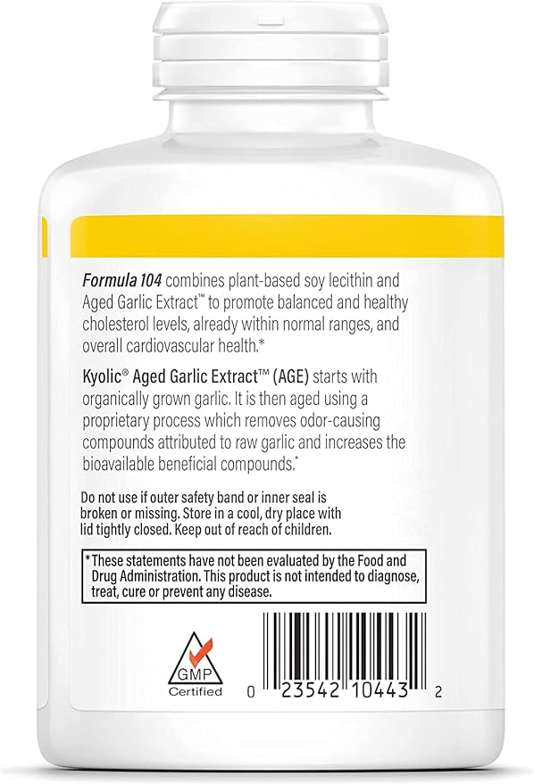 Kyolic #104 Garlic Extract With Lecithn 300 cap ( two-Pack)