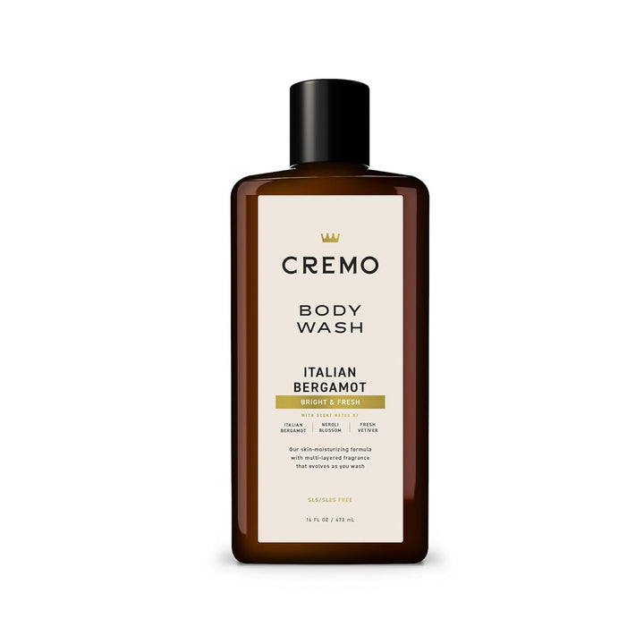 Cremo Body Wash for Men | Italian Bergamot & Neroli Blossom | 16 Fl Oz