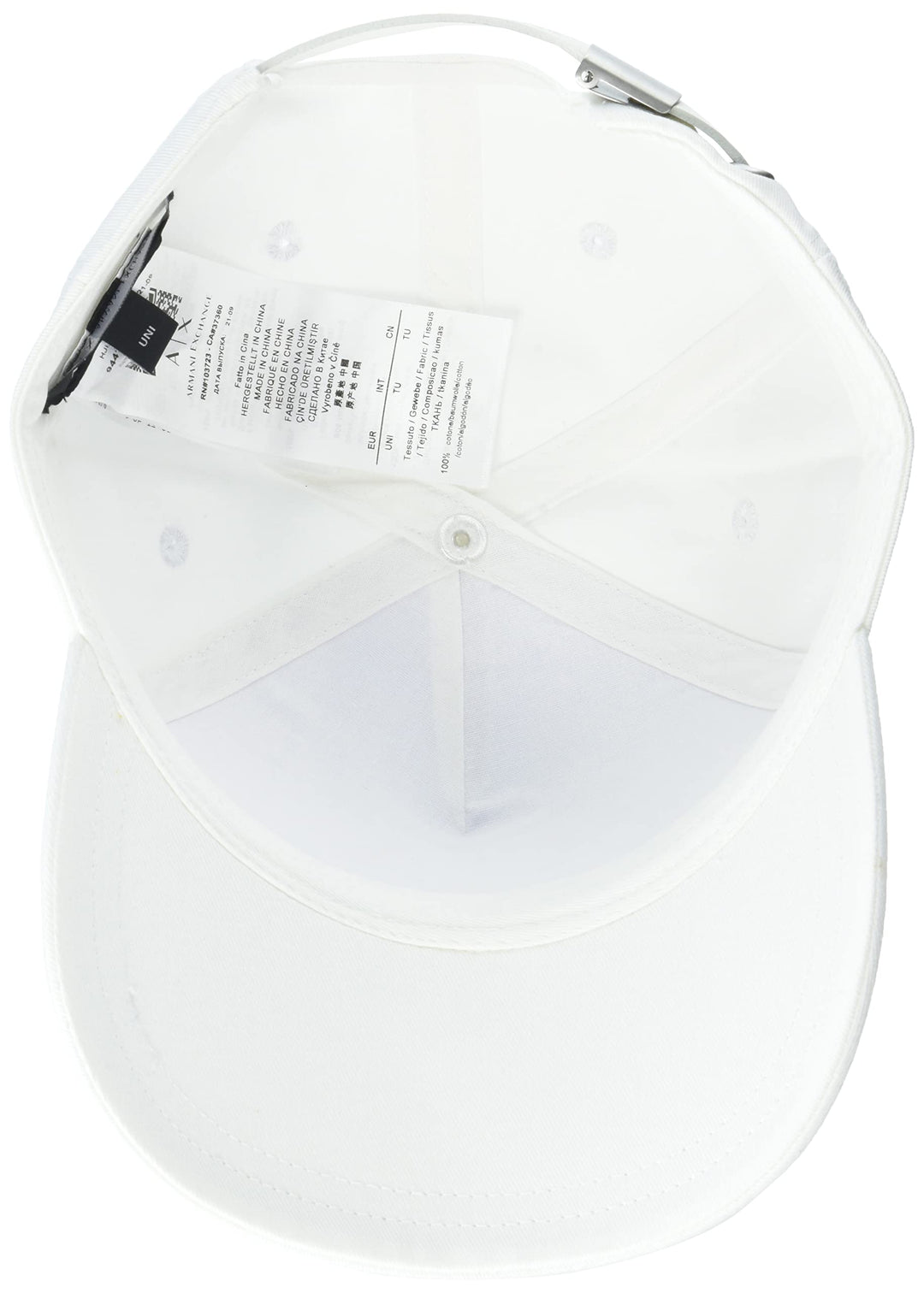 Armani Exchange Women's Tonal Logo Cap, White, One Size