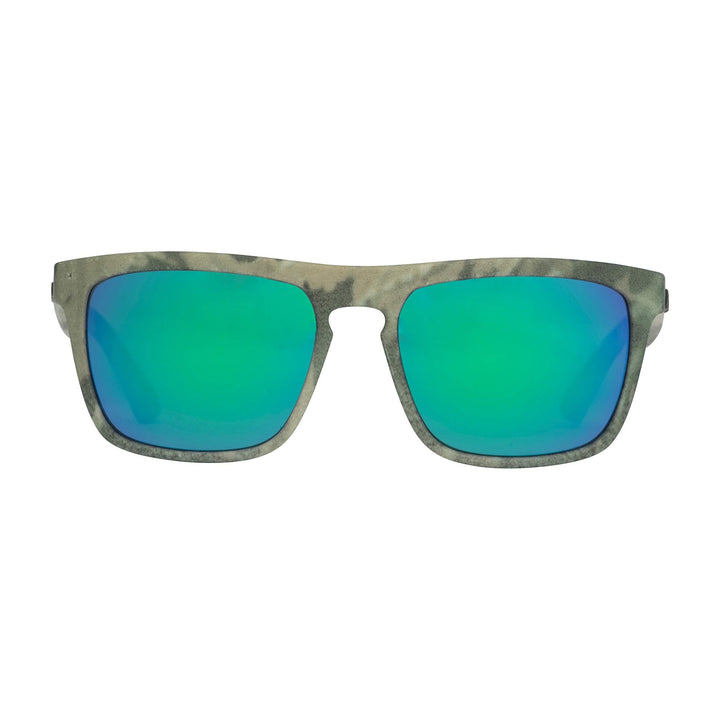 HUK, Polarized Lens Eyewear with Performance Frames, Fishing, Sports & Outdoors Sunglasses Oval, (Siwash) Green Mirror/Southern Tier Subphantis, Medium