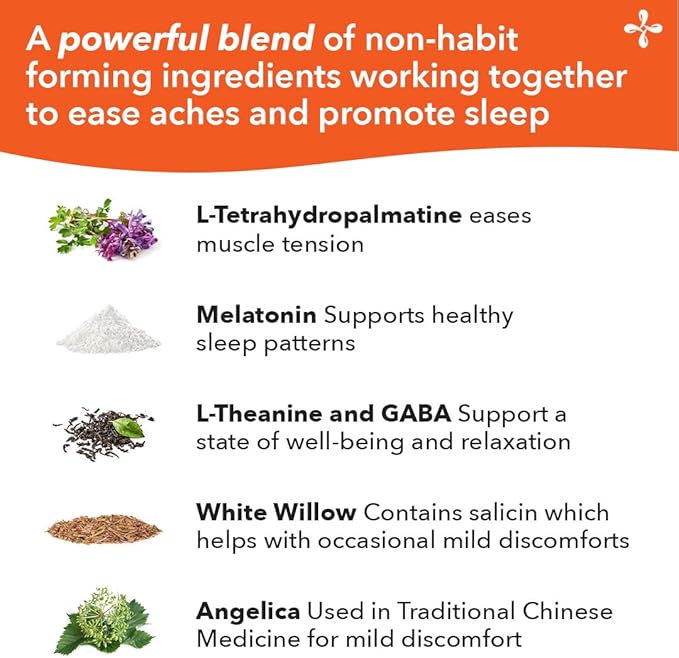 LifeSeasons Relieve-R PM - Eases Nighttime Aches & Discomfort - Relaxes Muscles - Calms The Nervous System - Supports Natural Sleep Cycles & Non Habit Forming - 46 Capsules