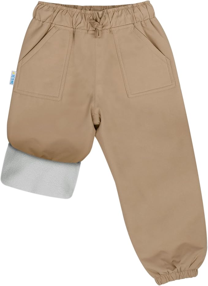JAN & JUL Waterproof Fleece Lined Snow and Rain Pants for Toddlers and Kids