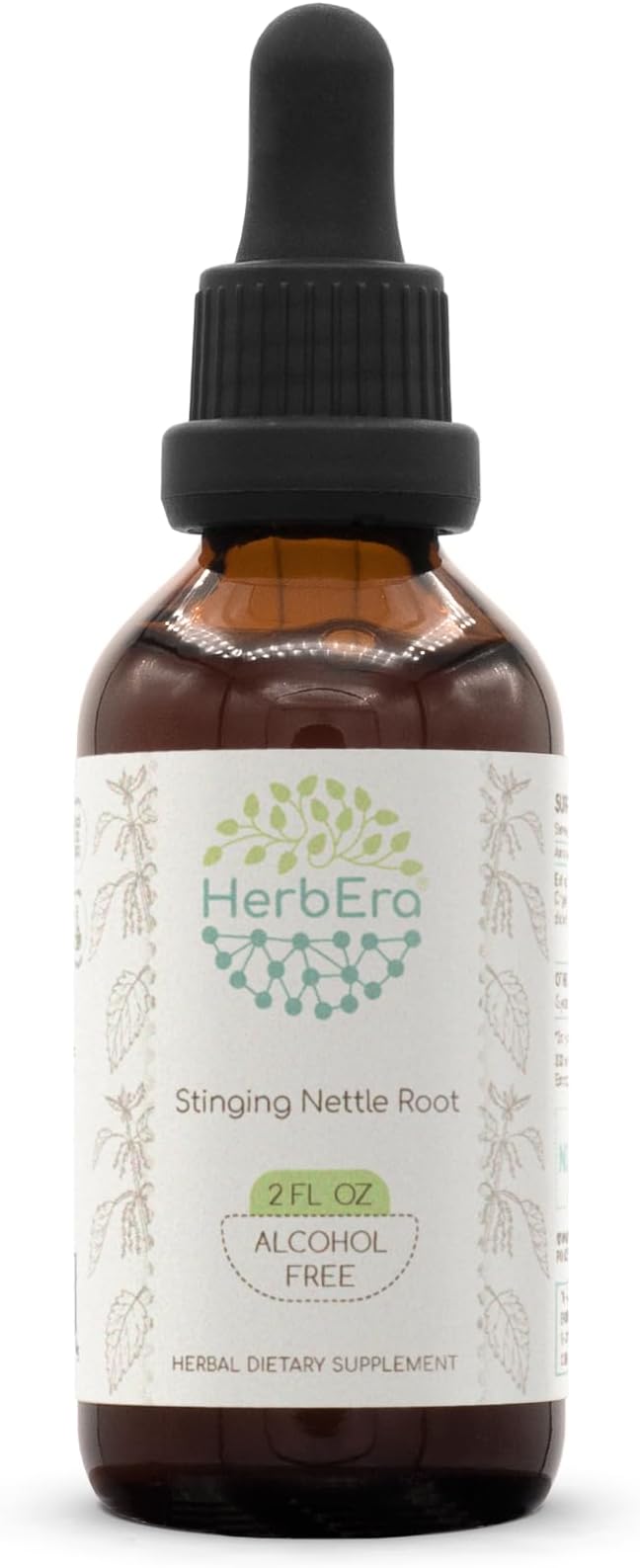 Stinging Nettle Root B60 Alcohol-Free Herbal Extract Tincture, Concentrated Liquid Drops Natural Stinging Nettle (Urtica Dioica) Dried Root (2 fl oz)