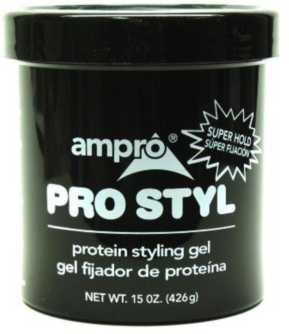 Ampro Pro Styl Protein Super Hold Styling Gel, 15 Ounce