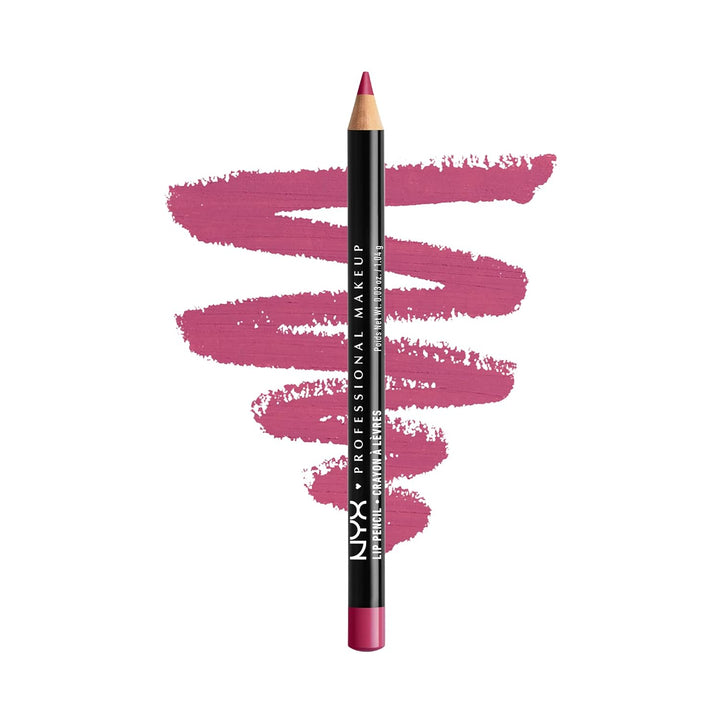 NYX Slim Lip Pencil | Long-Lasting Creamy Lip Liner | Hot Red - 2 Pack