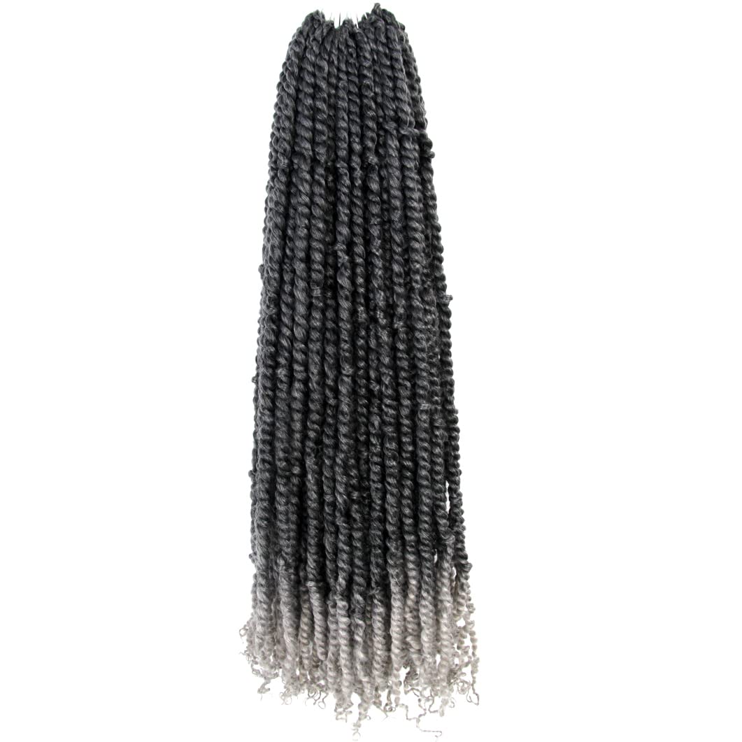 The Bohobabe Long Pre-Twisted Passion Twist Crochet Hair 36 Inch Pre-Looped Long Crochet Passion Twist Braiding Hair 8 Packs Sof