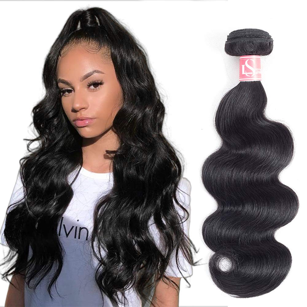 28'' Body Wave One Bundle Brazilian Virgin Human Hair 100% Unprocessed Brazilian Body Wave Weave Hair Human Bundles Natural Blac