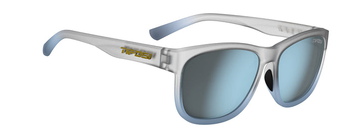 Tifosi Optics Swank XL Sunglasses (Frost Blue/Smoke Lens with Bright Blue Mirror)