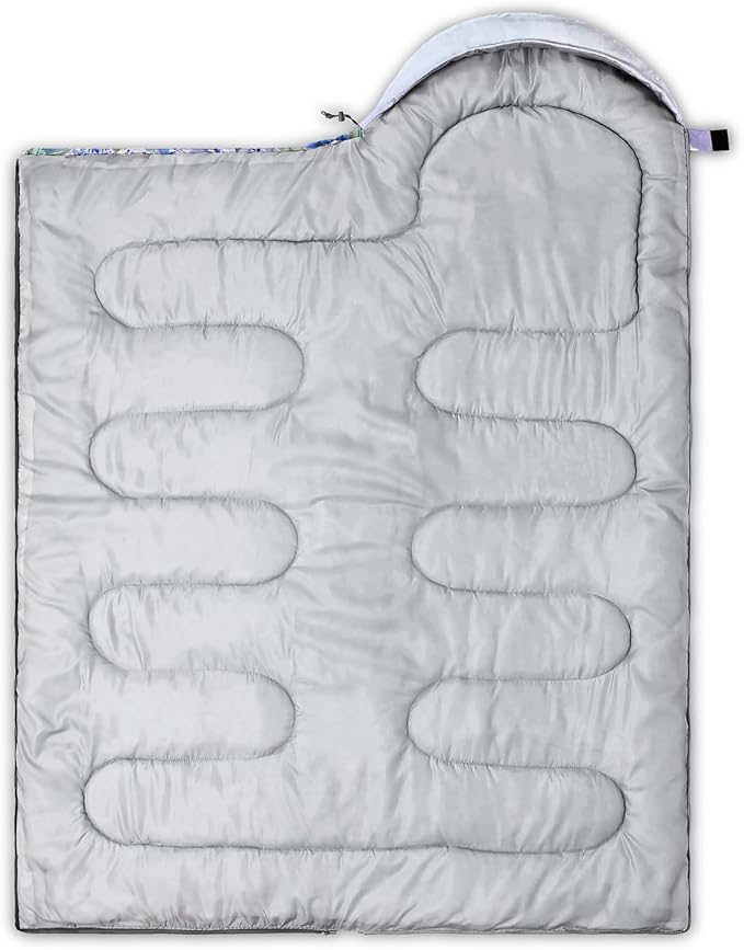 AILONEN Kids Floral Cat Camping Sleeping Bags,Lightweight & Waterproof,3 Season Warm & Cool Weather,Kawaii Kitten Sleeping Bags for Girls Adults,Travelling,Outdoors