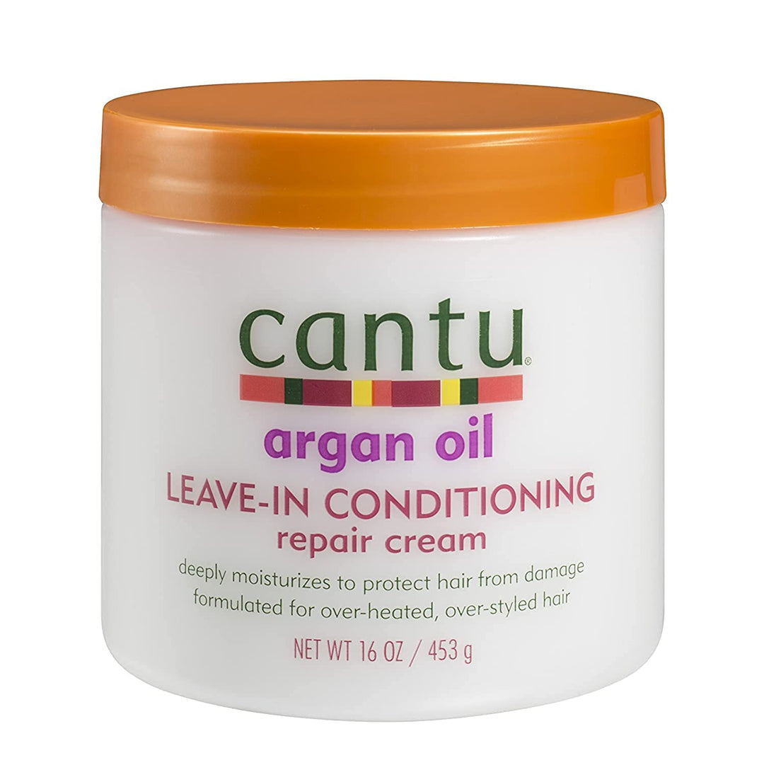 Cantu Argan Oil Leave In Conditioning Repair Cream, 16, 96 Oz (Pack Of 6)