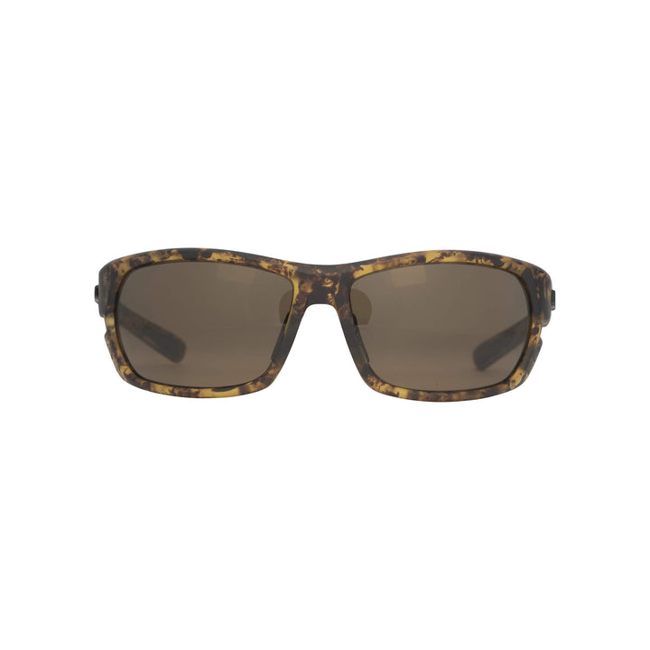 HUK, Polarized Lens Eyewear with Performance Frames, Fishing, Sports & Outdoors Sunglasses Panto, (Challenge) Brown/Tort, Medium