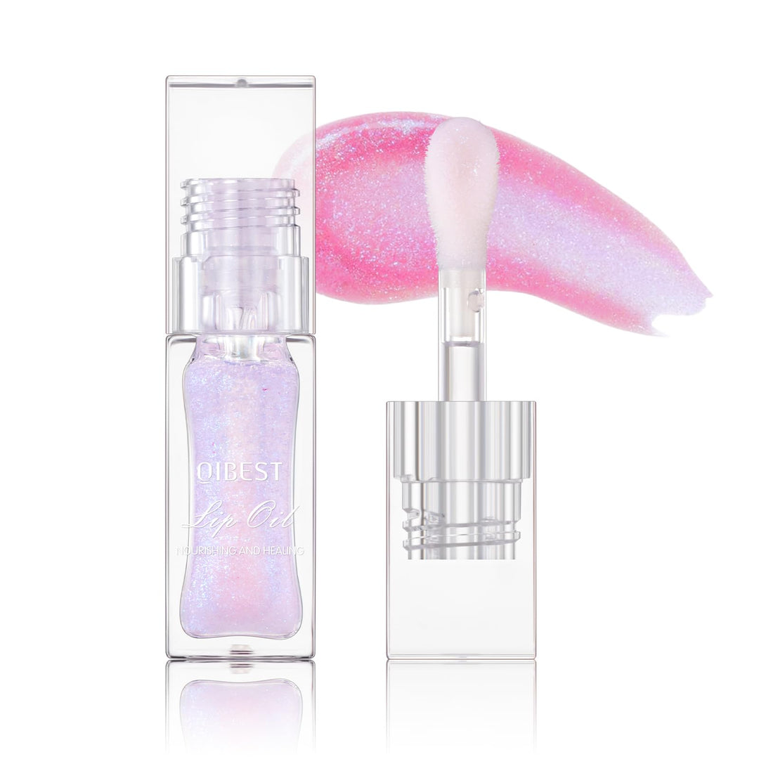 BANGFENG Magic Color Changing Moisturizing Lip Glow Oil Plumping Glimmer Glow Lipstick, Hydrating Lip Gloss Lip Care, Long Lasting Non-sticky Fresh Texture Lip Oil (Color Changing 03)