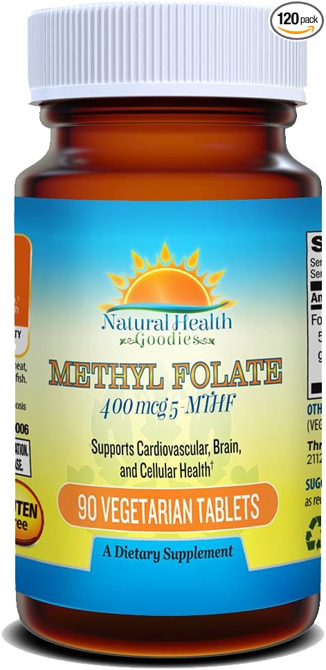 Active Folate Quatrefolic Acid 5-MTHF Methylfolate Smart Choice for Prenatal Heart & Brain Development vs Synthetic Folic Acid