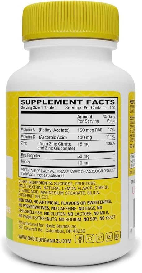 – Zinc Lemon Defend - 100 Lozenges - Natural Lemon Flavor Zinc–Lozenges - Immune Boost, Cold Relief, Non-GMO, Zinc Acetate & Vitamin C - 2-Pack