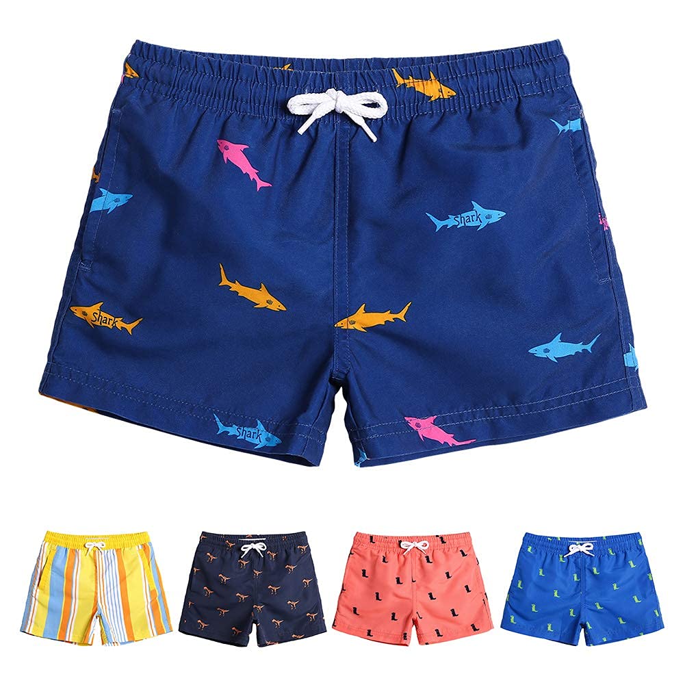 maamgic Boys Swim Trunks Toddler Swim Shorts Little Boys Bathing Suit Swimsuit Toddler Boy Swimwear,Royal Blue,2 T