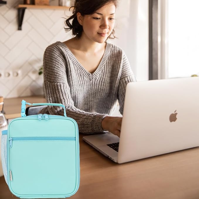 Lunch Box for Kids Boys Girls Men Women, Insulated Small Soft Cooler Lunch Bag Kit for School Work Picnic Travel - Reusable Portable lunchbox, Green