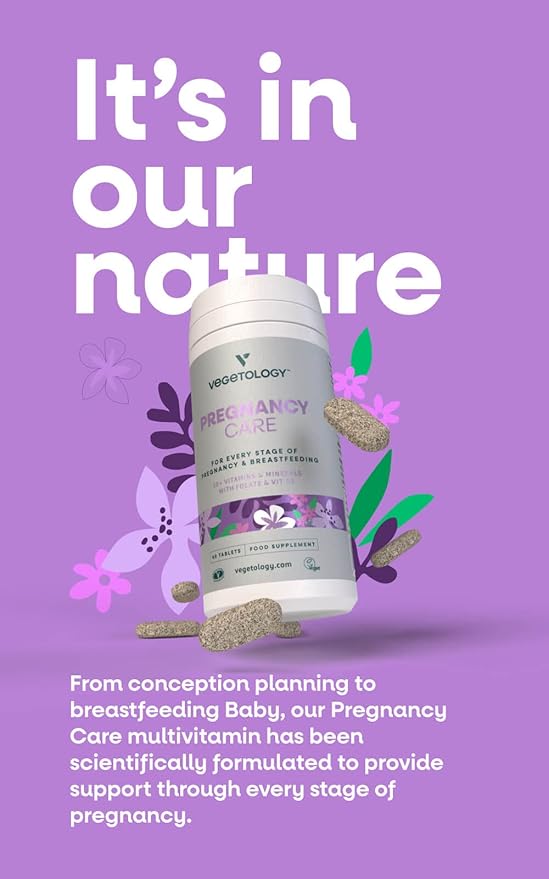 Pregnancy Vitamins for Women – Prenatal Vitamin & Postnatal Vitamins for Breastfeeding Moms w/20+ Vitamins, Folate & More – Vegan Prenatal Vitamins for Every Stage of Pregnancy (60 Ct)
