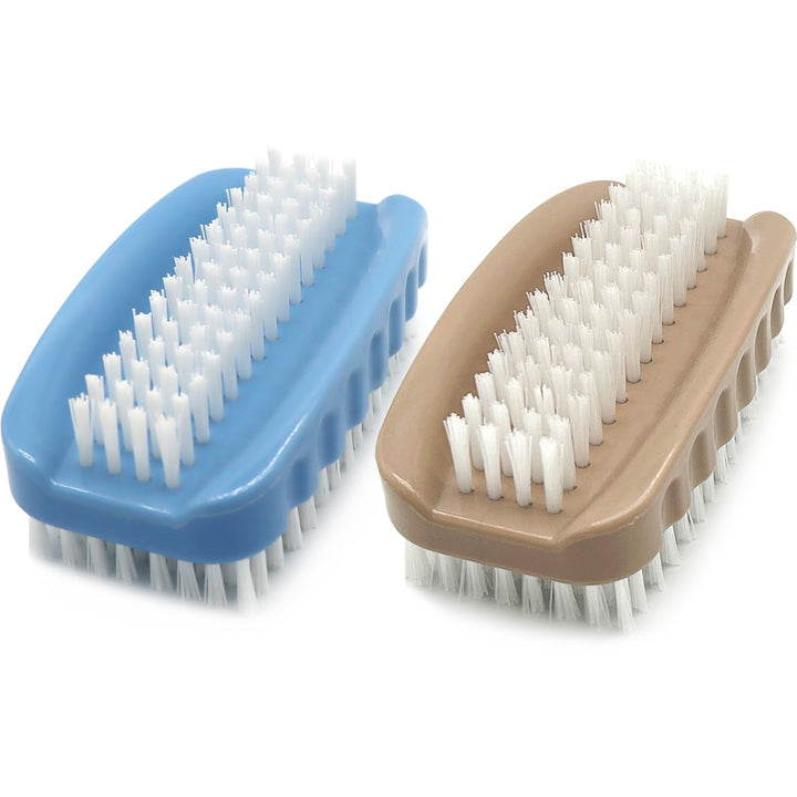 Nail Brush for Cleaning Fingernails Two Sided Hand Fingernail Scrub Brush Soft Stiff Nylon Bristles Nail Scrubber Brushes for Men Women Kids,2 PCS