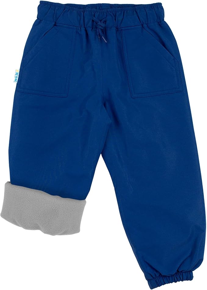 JAN & JUL Waterproof Fleece Lined Snow and Rain Pants for Toddlers and Kids