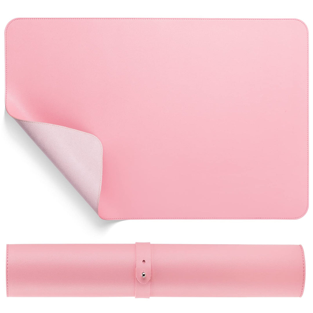 Noverlife Pink Nail Art Table Mat, Nail Art Hand Rest Pad Foldable For Nail Arm Rest Cushion, Soft Microfiber Leather Nail Mat,