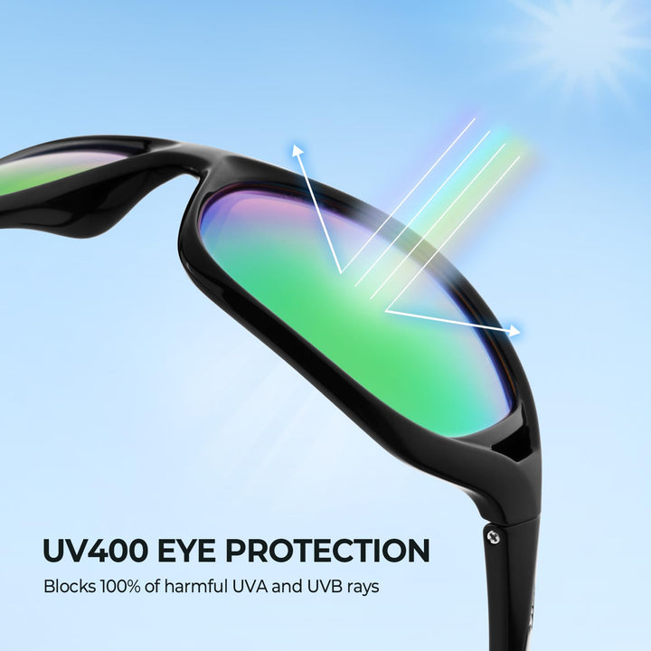 KastKing Dugan Polarized Sport Sunglasses for Men and Women, Ideal for Driving Fishing Cycling Running, UV Protection