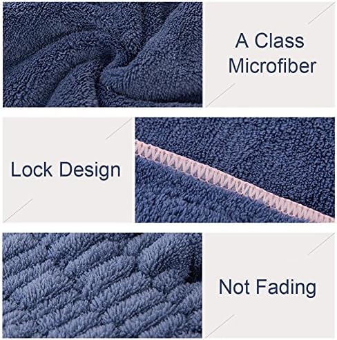 Jseng 2PC Microfiber Hair Drying Caps, Extrame Soft & Ultra Absorbent, Fast Drying Hair Turban Wrap Towels Shower Cap for Girls and Women