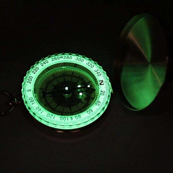 SHENQIDZ 6 Pack Camping Survival Compass,Pocket Compass for Kids,Compass for Hiking or Camping