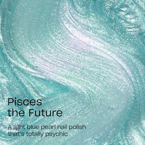 OPI Nail Lacquer Nail Polish | Opaque Light Blue Green Shimmer Chip Resistant Nail Polish | Vegan, Fast Drying, Streak Free