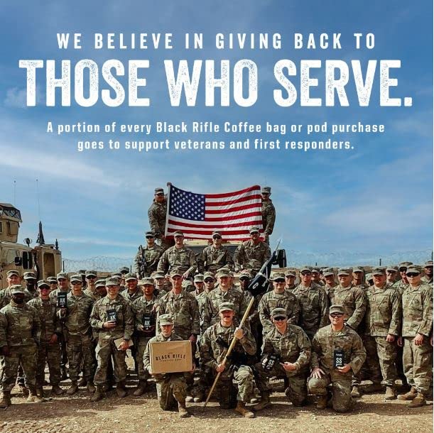 Black Rifle Coffee Company AK Espresso, Medium Roast K Cups, 50 Single Serve Coffee Pods