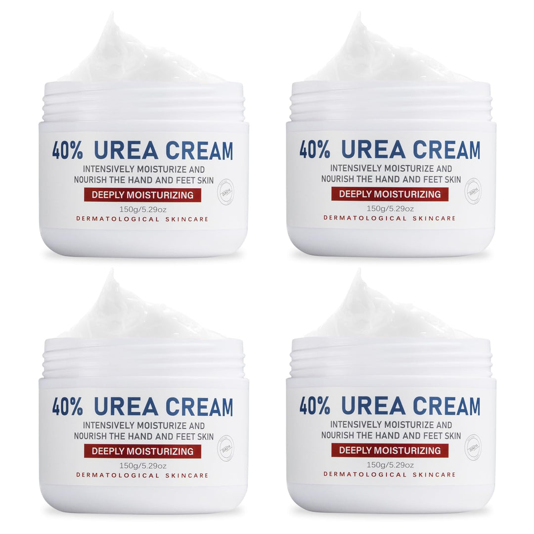 Oukeya Urea Cream 40 Percent,Foot & Hand Cream For Dry Cracked,Urea Lotion For Feet Maximum Strength(4 Packs)
