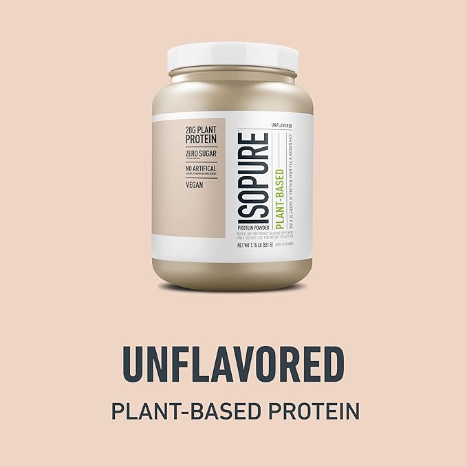 Bundle of Amazing Grass Greens Superfood Powder: Original, 30 Servings + Isopure Unflavored Vegan Protein Powder, Plant Based, Organic Pea Protein, Dairy Free, 20 Servings (Packaging May Vary)