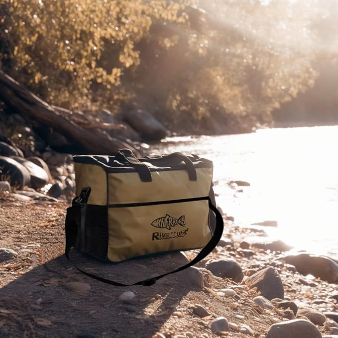 Riverruns Fishing Hunting Wader Bag with Vented Mesh, Waders Boots Bag, Fly Fishing Backpack for Fishing, Hiking, Camping