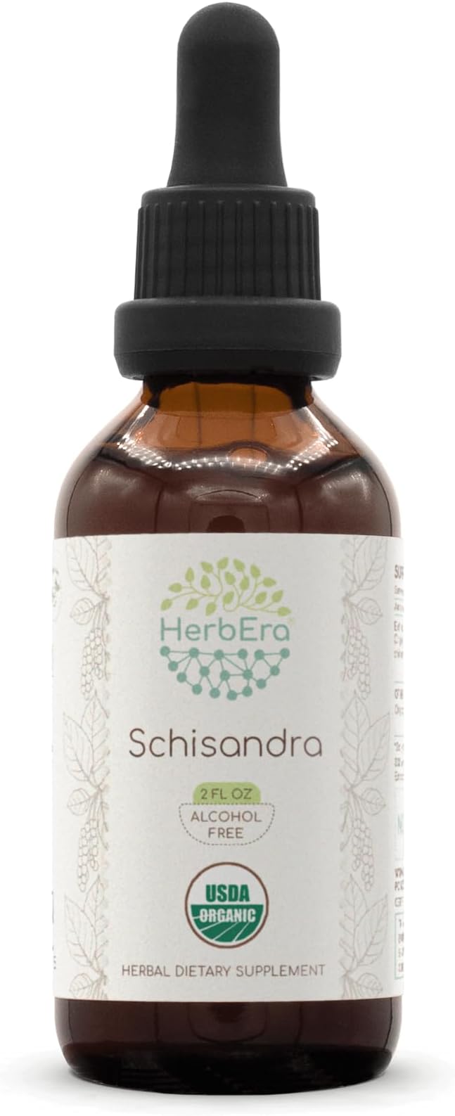 Schisandra B60 USDA Organic Tincture | Alcohol-Free Extract, High-Potency Herbal Drops, Liquid Supplement| Certified Organic Schisandra (Schisandra Chinensis) Dried Berry (2 oz)