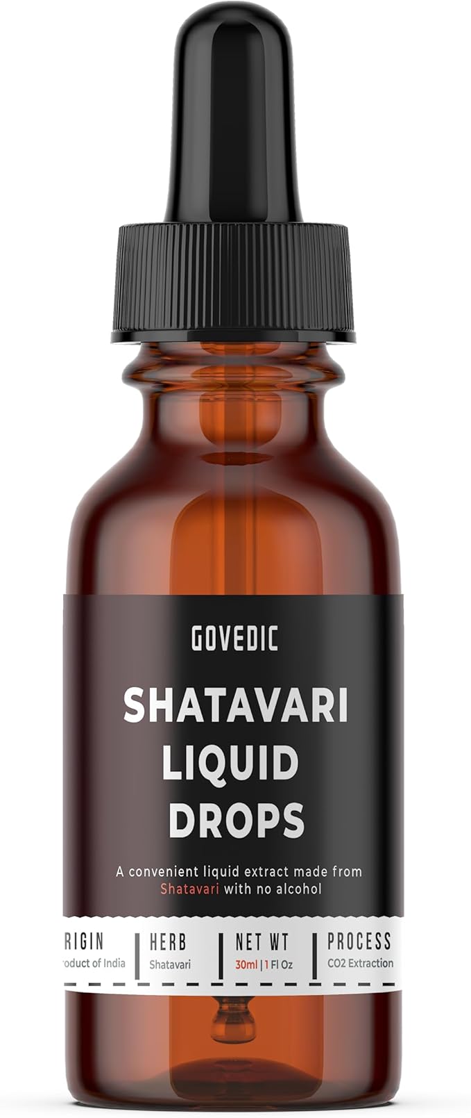 Shatavari Liquid Drops 1 Fl Oz 30ml | 60 Servings of 500mg Organic Root Tincture Extract Supplement | Hormonal Balance Women's Health Reproductive Health Fast Absorption Formula