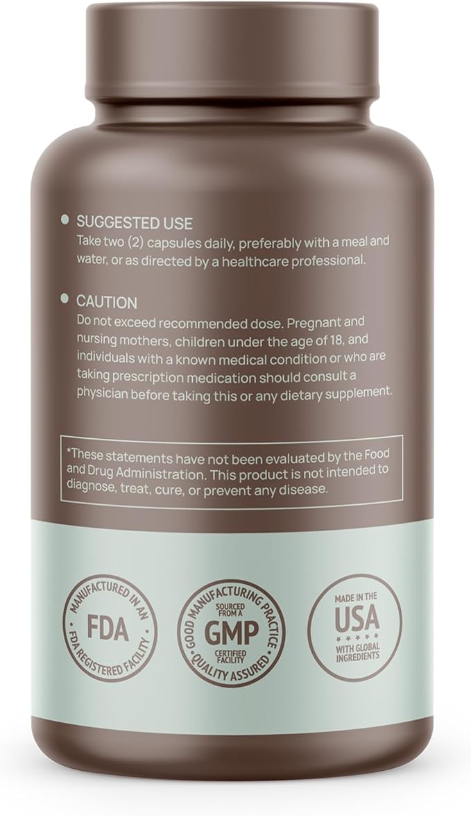 Calcium, Magnesium, Vitamins D3 and K2-120 Vegan Capsules, 60 Day Supply - Immune System Health, Strong Bones & Teeth - Non-GMO, Soy Free, & Dairy Free