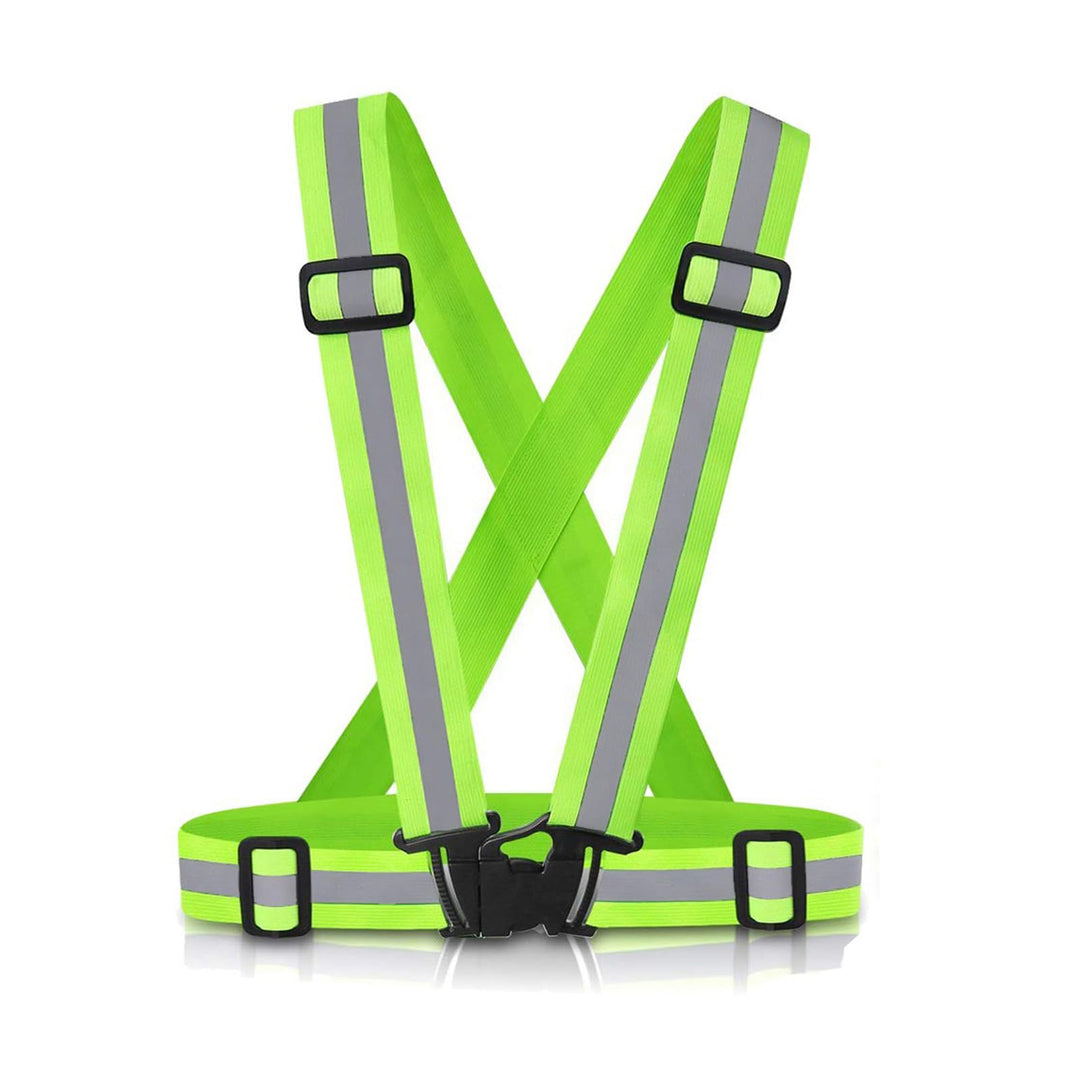 SAWNZC Reflective Vest Gear, High Visibility Adjustable Running Vest for Night Cycling, Jogging,Dog Walking