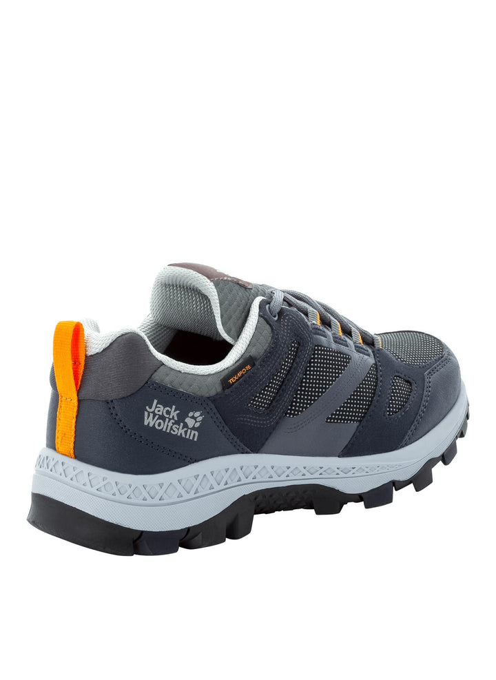 Jack Wolfskin Women's Downhill Texapore Low W Hiking Boot, Dark Blue/Grey, 5