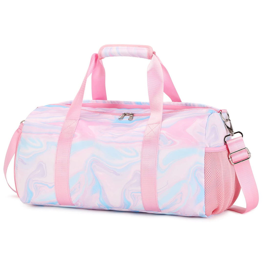 Sports Duffel for Girls Dance Bag Teens Duffle Bag Girls Weekender Bag Teen Gym Bag Travel Ballet Bag with Shoe Compartments